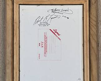 Original Highwaymen painting, 11 x 14, signed by artist R. L. Lewis, $1,800 (back side)