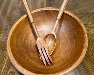 Wooden salad set
