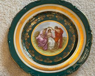 J. K. Carlsbad porcelain plate
