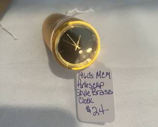 1960's Portescap Style Brass Clock