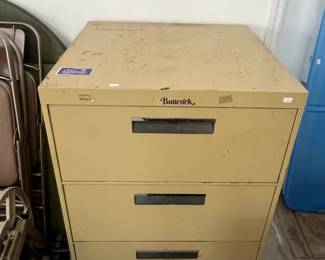 Metal filing cabinet