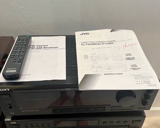 Sony Receiver, JVC CD Player