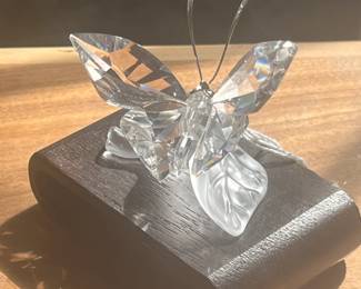 Swarovski Butterfly on Leaf