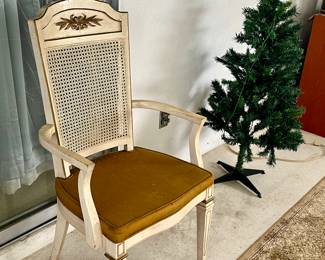 Picture of one of the cane back chairs