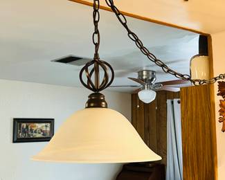 Bell Shaped Swag Lamp