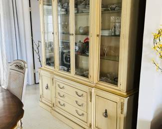 French Provincial China Hutch