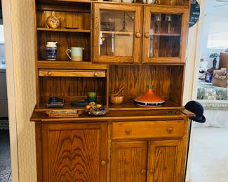 Vtg. Kitchen Hutch