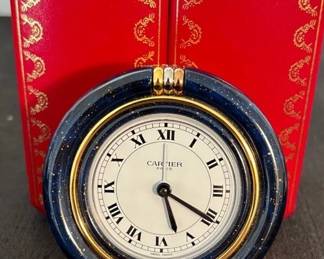 Cartier Quartz TableTravel Clock