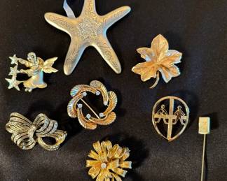Gold Diamond Pins