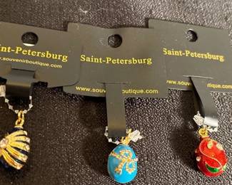 Russia Souvenir Egg Charms
