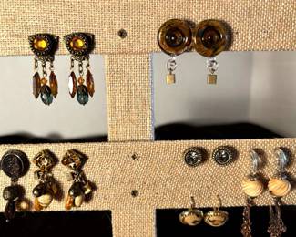 Brown Family Drop Earrings