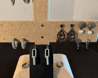 Pave Style Earrings Ring