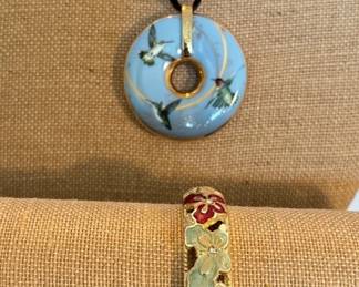 Jiu Long Bracelet J. Charlotte Goebel Dual Design Hummingbird 