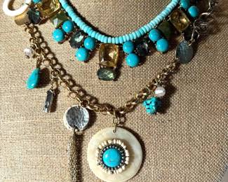 Turquoise Colored Layering Jewelry Set
