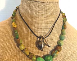 Chunk Turquoise Necklace W Artistic Necklace