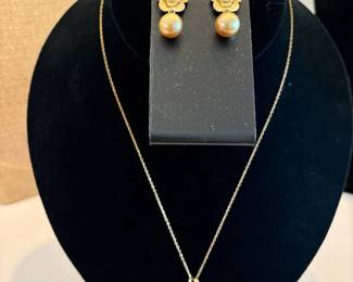 Bbj Bangkok Pearl Necklace Jtv 18mm Gold South Sea Pearl Earrings