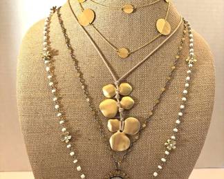 Flower Power Long Strand Necklaces