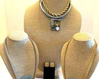 Chicos Faux Silver, Gold, Stone Necklaces