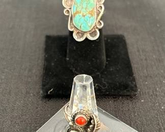 Sterling Turquoise Rings