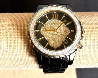Michael Kors Mk 5747 Black Crystal Watch