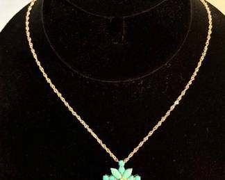 Sarda 925 Bracelet 925 DK Necklace Silver W Turquoise Colored Stones