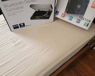 10" Subwoofer & Bluetooth Stereo Turntable. (Both Factory Packed Brand New)