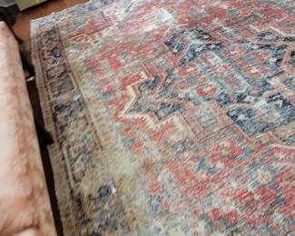 Distressed Persian Carpet.