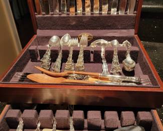 Sterling Silver flatware 108 pc Strasbourg by Gorham.