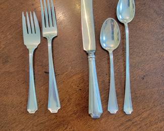 Detail of Fairfax flatware 40 pieces.