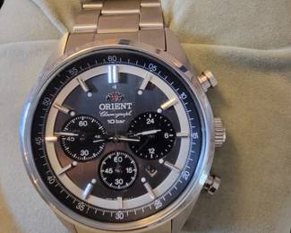 Orient Neo 70s Solar Panda Chronograph.