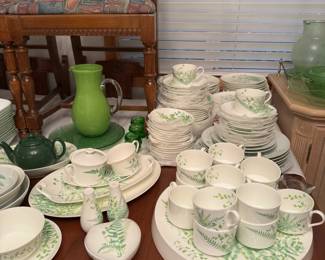 Vintage Vera for Mikasa Lacy Fern China set - huge set!
