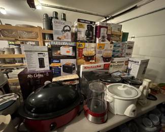 New in the Box Kitchen gadgets, Toasters, coffee makers, popcorn makers, grilling machines, rice cookers