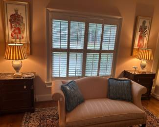 Hickory Kay Lyn Pair of Love Seats