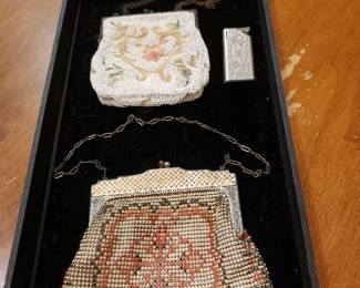 VINTAGE BEADED AND MESH HANDBAGS