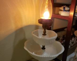 MILK GLASS LAMP