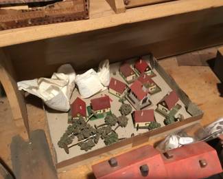 136. Miniature town with trees