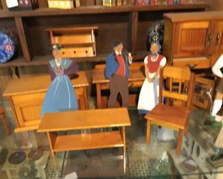 102. Miniature German furniture set, excellent condition.