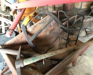 224. Hand tools, pick axes,
