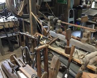 184. Huge collection of tools, barn raising.