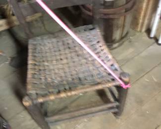 172. 19th century thumb back chair.