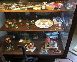 330. Tin toys, cars , plates.