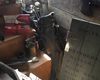 298. Vintage golf clubs