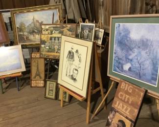 82. Eclectic collection, some European, some American west, some John Wayne, New Orleans
