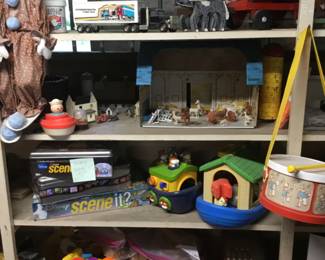 290. Some garage sale finds, old toys.