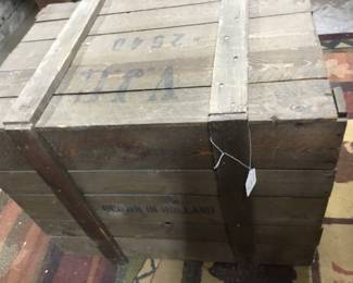 15. Antique wooden box