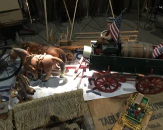 88. Horses and wagon with barrels and driver