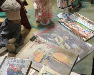150. Dolls, children’s books. Many more available.