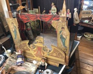384.Stage with characters and scenes.