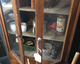 385. Cabinet with miniatures