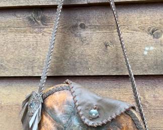 Hand Made Native American Turtle Back Purse